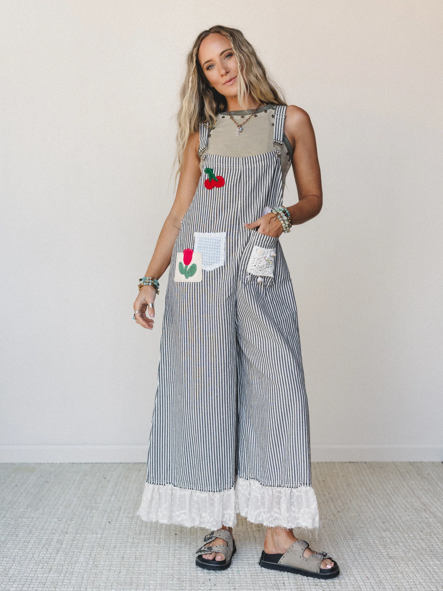 A Bit of Whimsy Jumpsuit - Black Stripe - Image 2