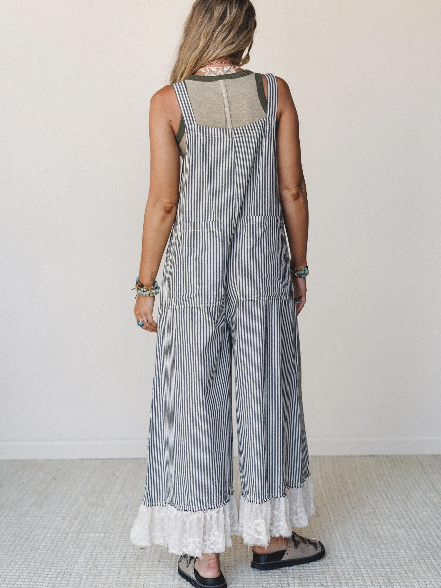 A Bit of Whimsy Jumpsuit - Black Stripe - Image 6