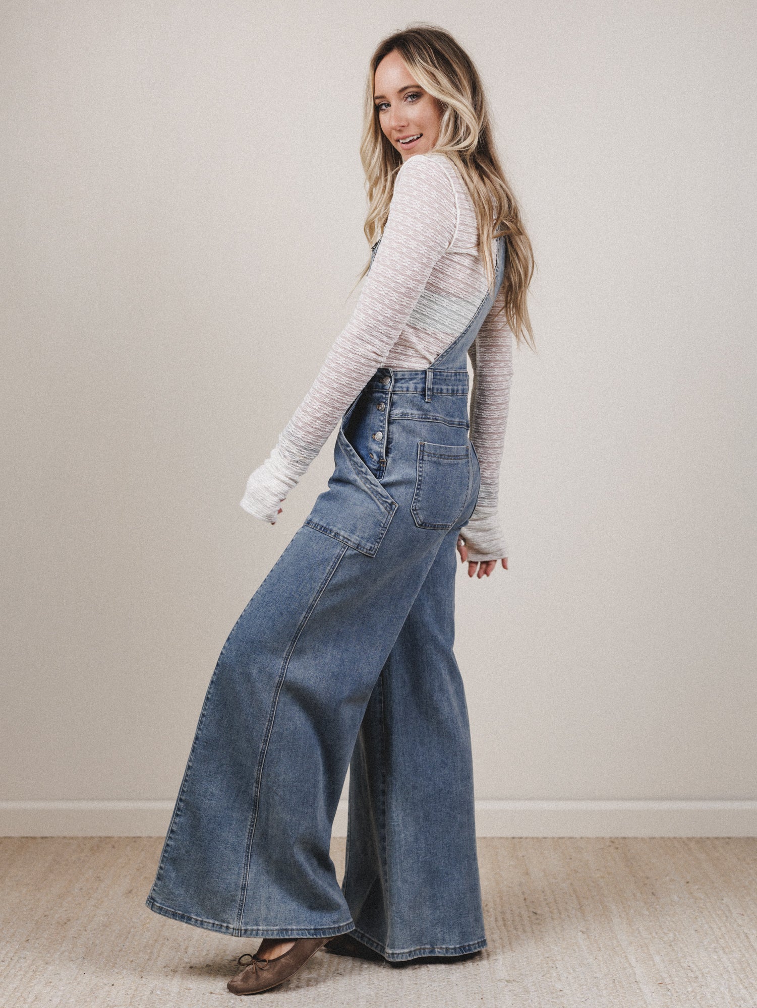 Above All Overalls - Medium Denim - Image 2
