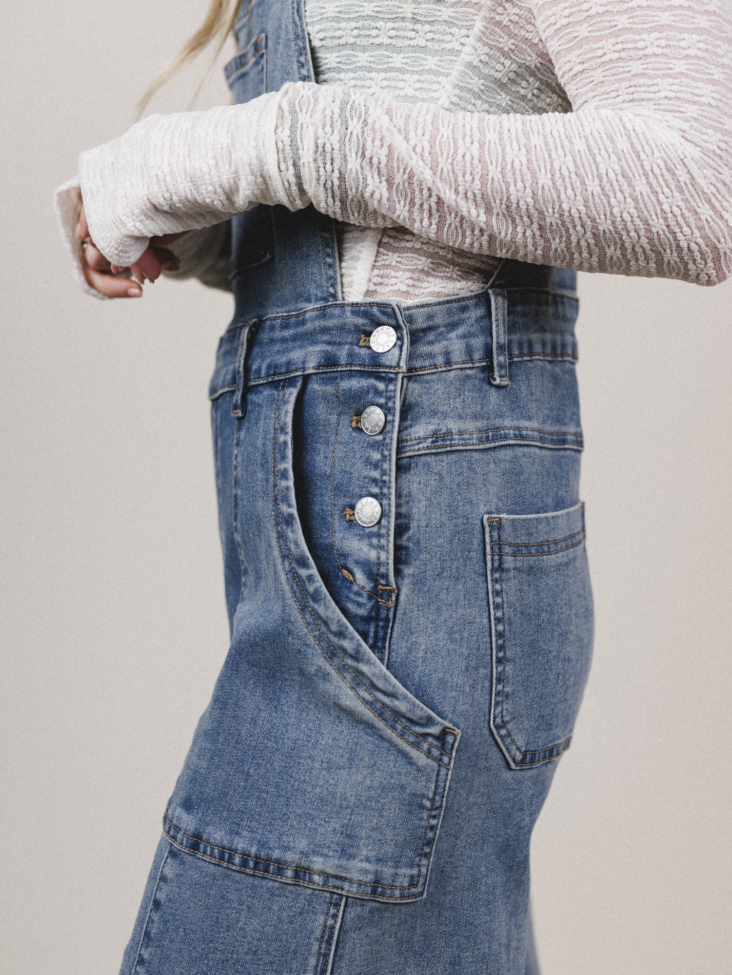 Above All Overalls - Medium Denim - Image 3