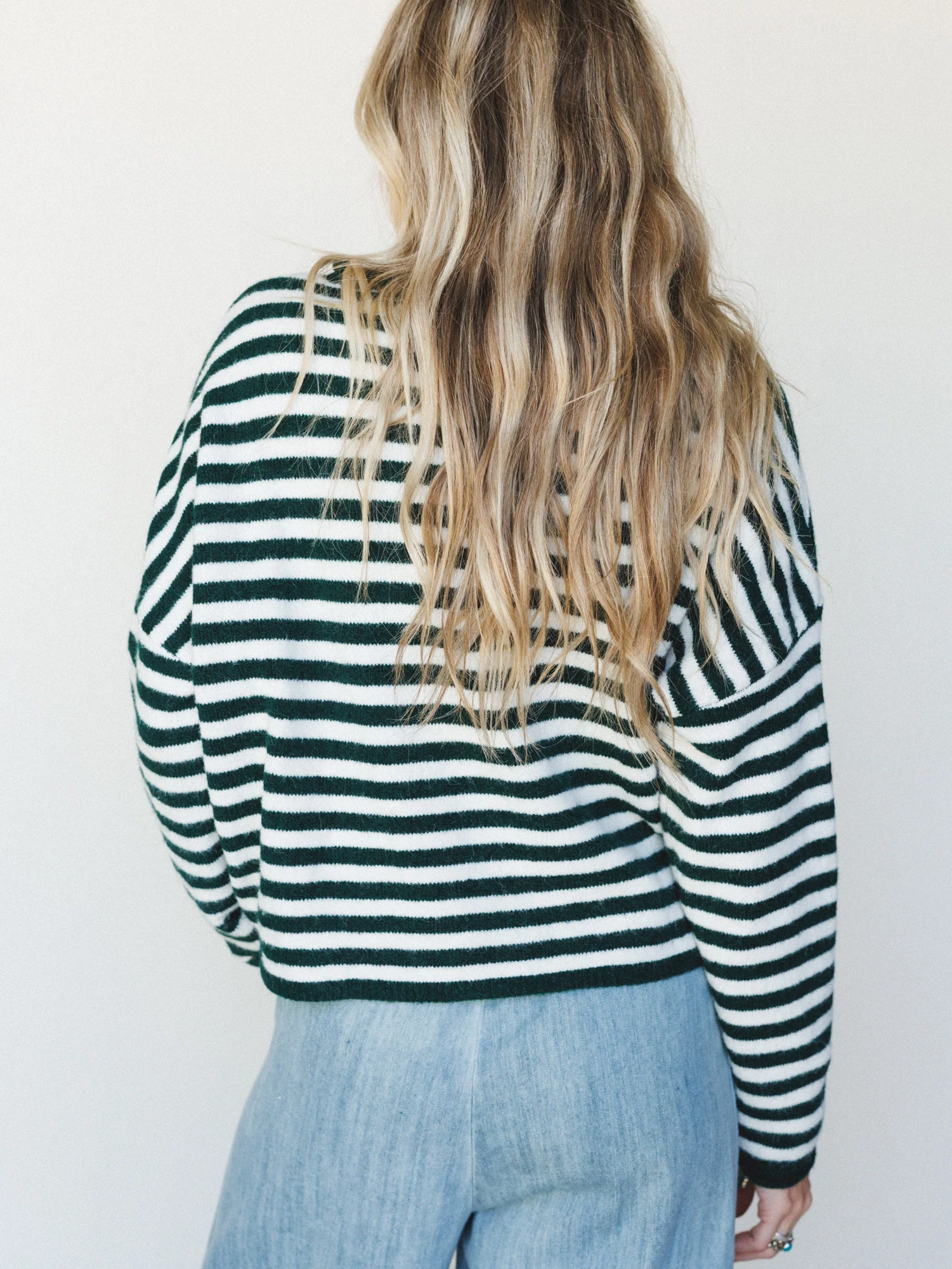 Aira Button Down Cardigan - Forest - Image 5