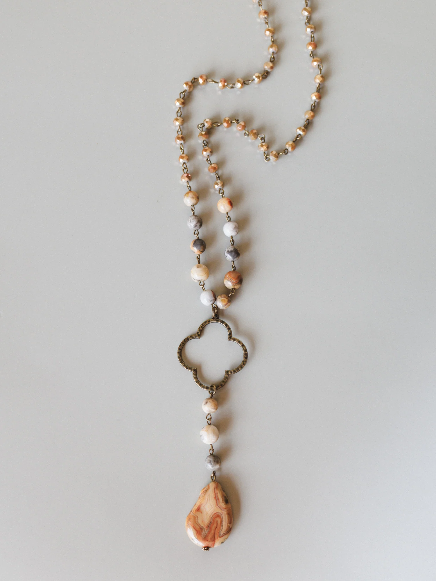 Alani Necklace - Taupe - Image 4