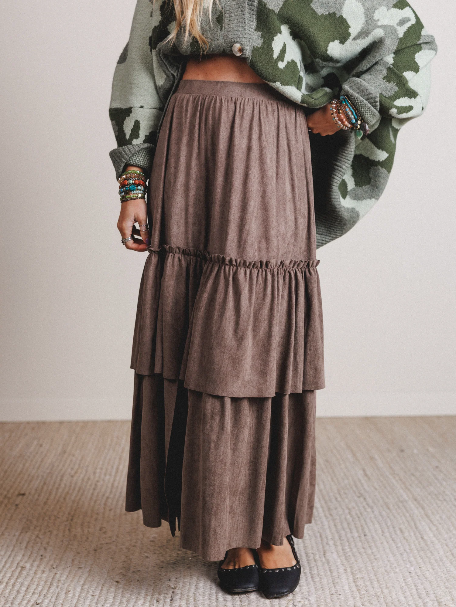 All Dressed Up Maxi Skirt - Stone - Image 6