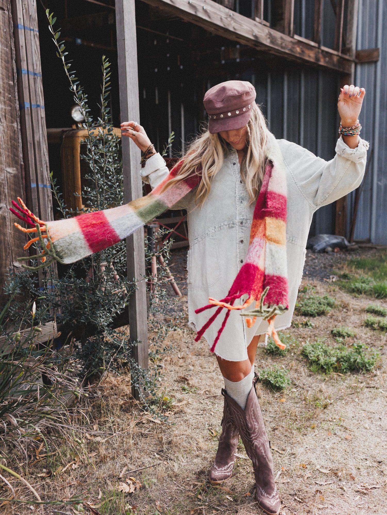 All You Do Tie Dye Corduroy Tunic Dress - Sage - Image 8