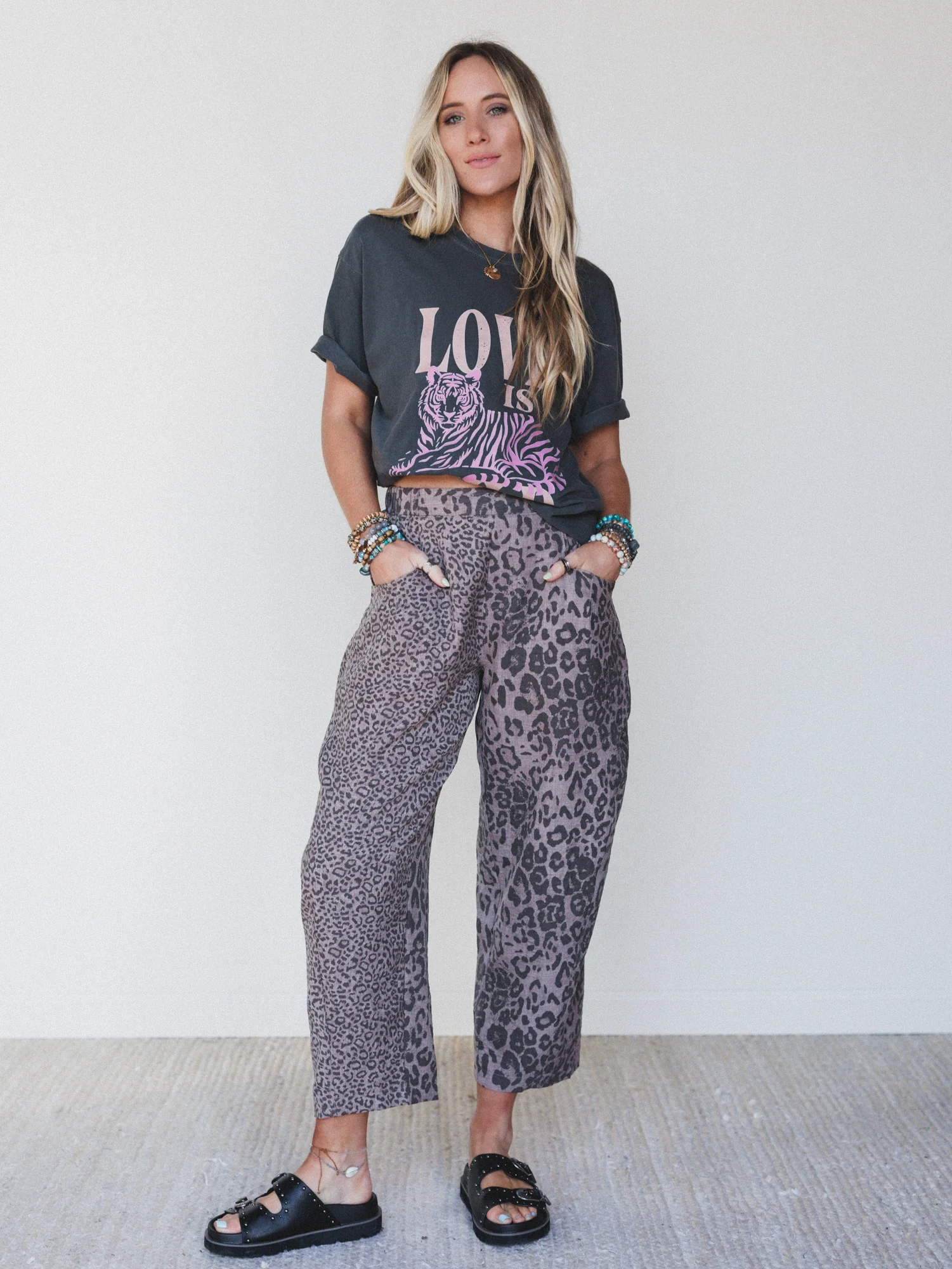 Animal Feeling Pants - Mocha Leopard - Image 4