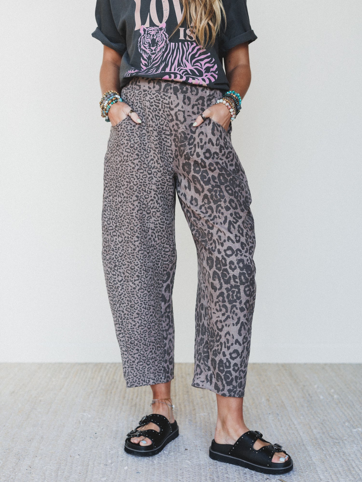 Animal Feeling Pants - Mocha Leopard - Image 6