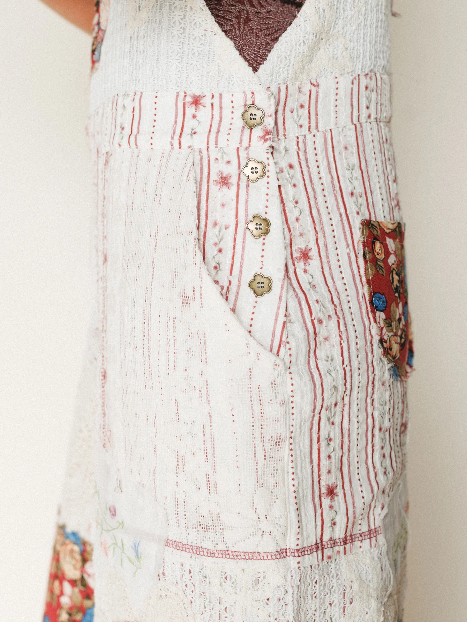 Art Notes Jumpsuit - Ruby Striped - Image 4