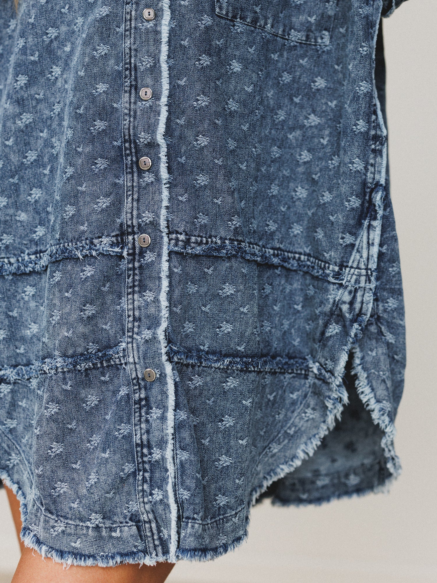 Artisan Ease Dress - Denim - Image 3
