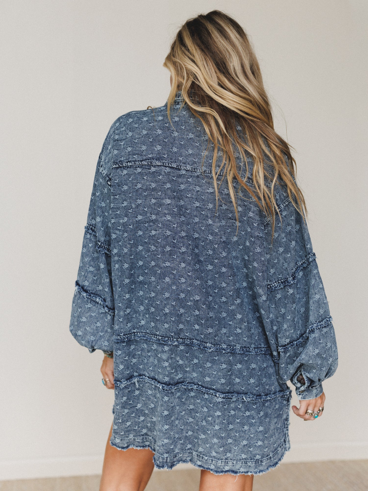 Artisan Ease Dress - Denim - Image 5