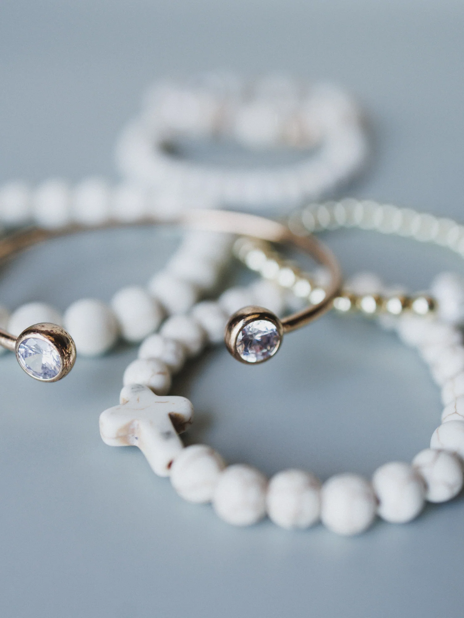Aspen Bracelet Set - White - Image 3