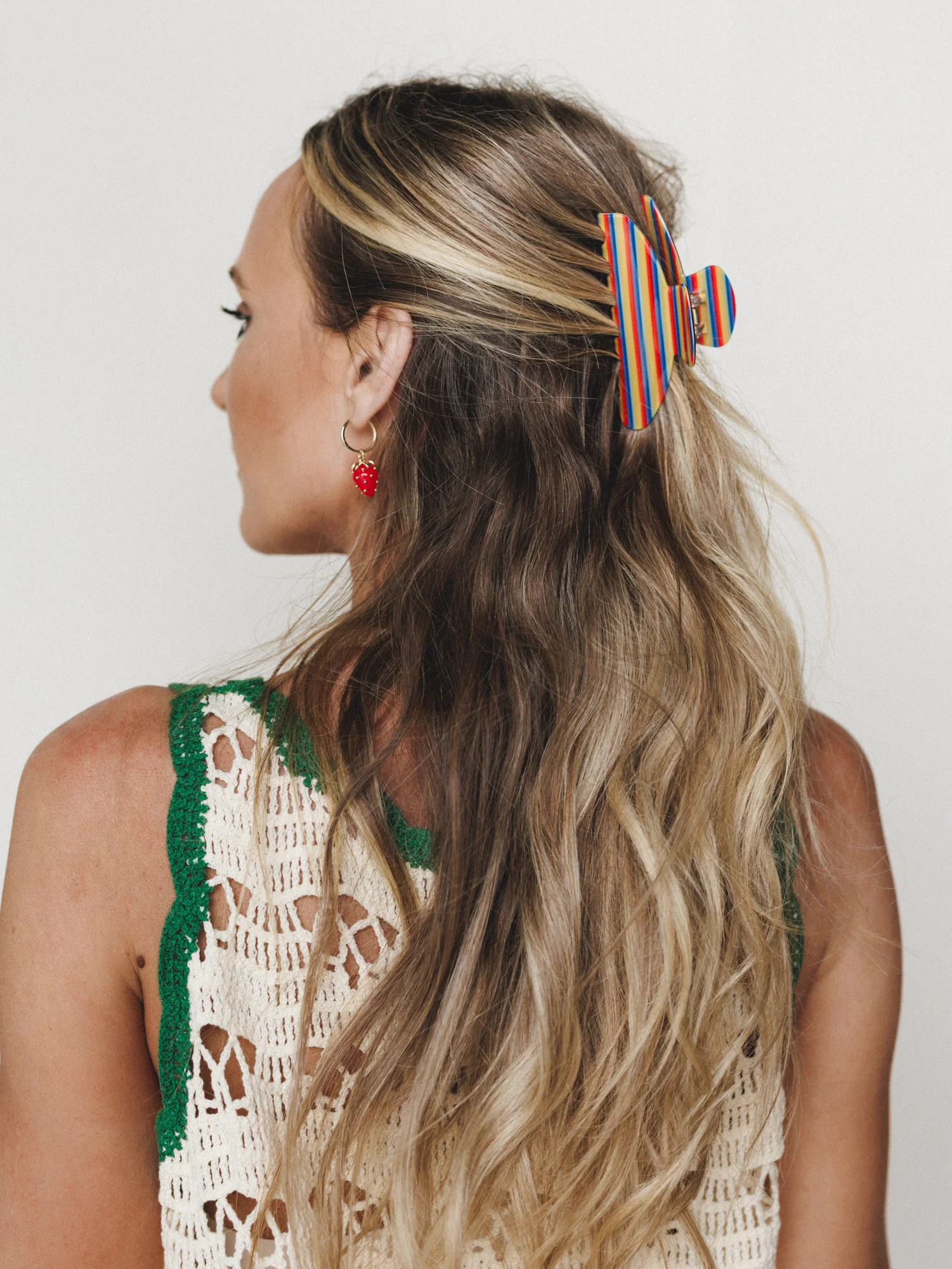 Avery Clip - Stripe Rainbow