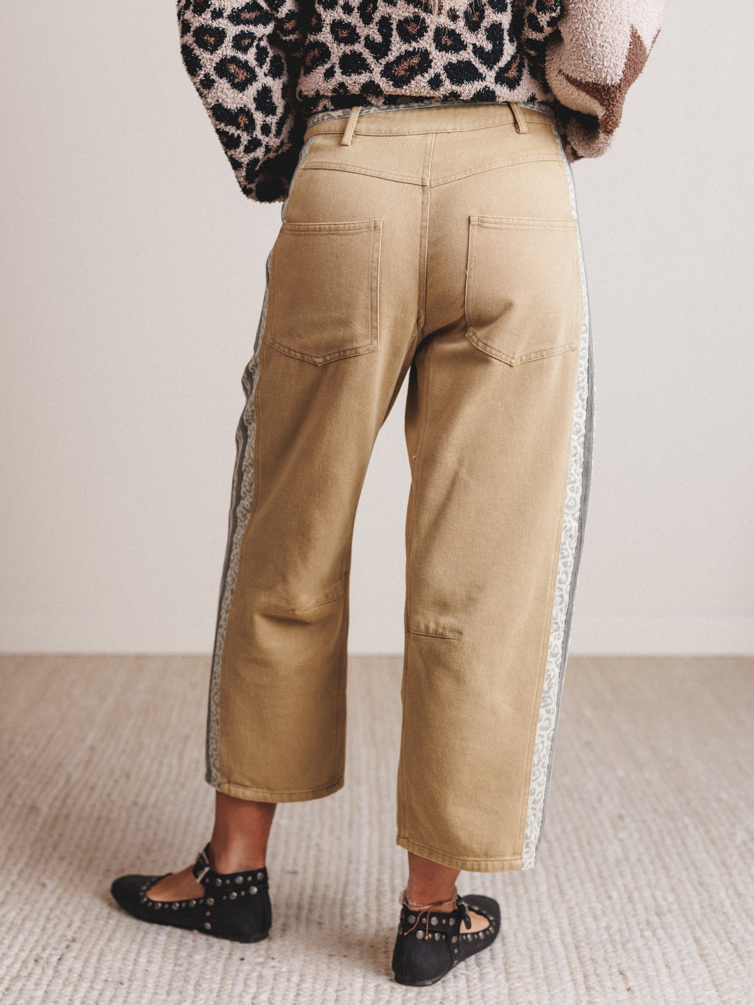 Babette Stitched Pants - Taupe - Image 5