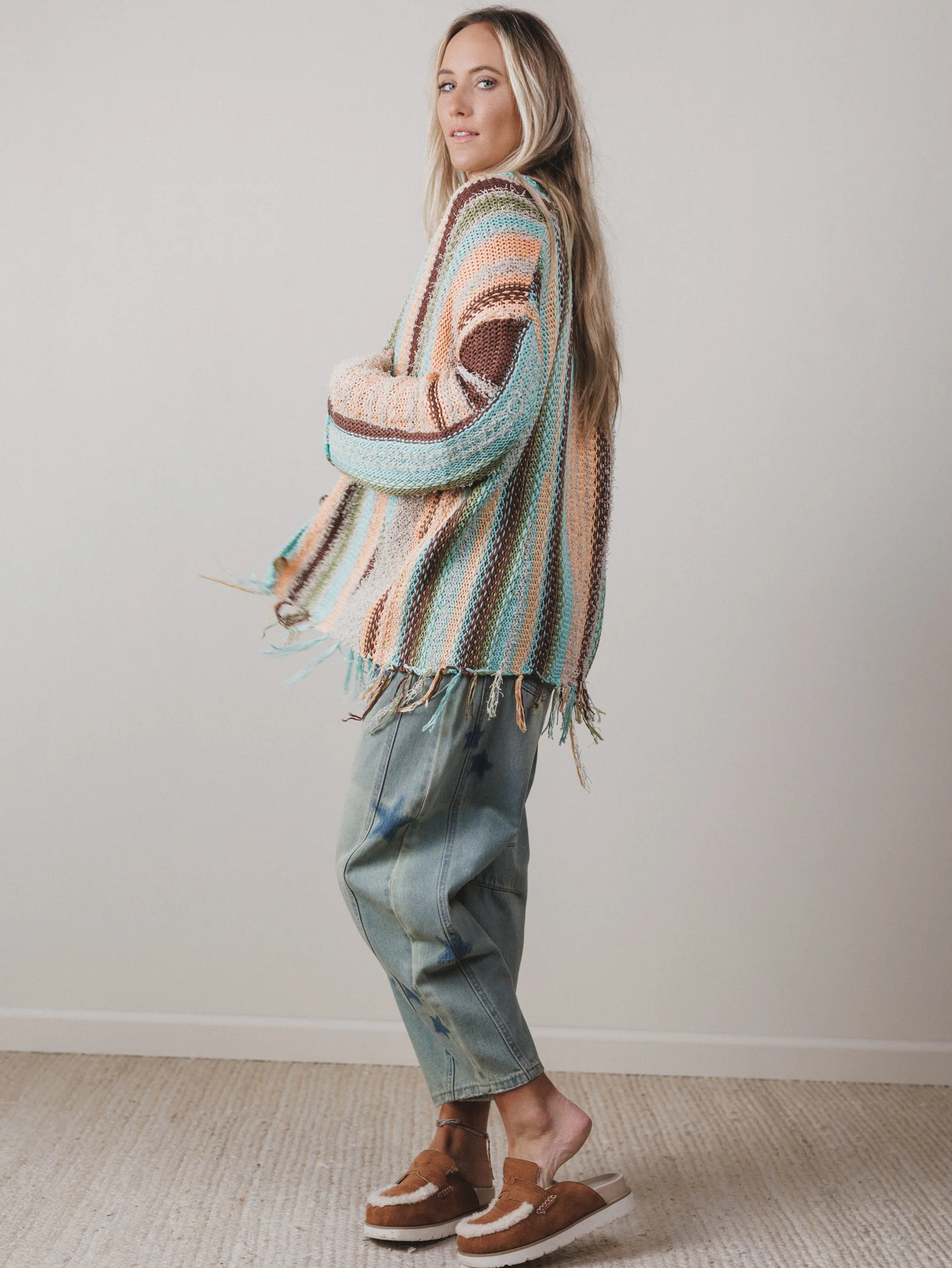 Baja Breeze Sweater - Peach - Image 5