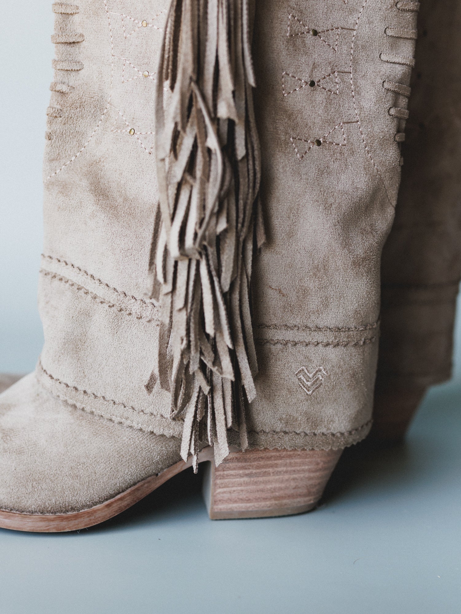 Bami Fringe Boot - Beige - Image 3