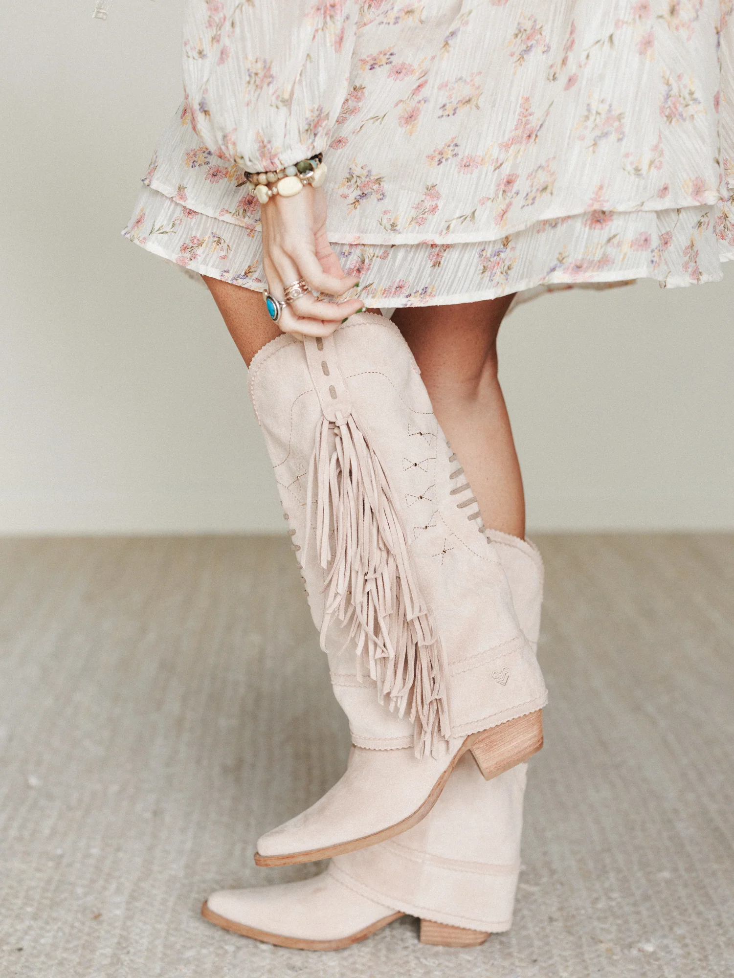Bami Fringe Boot - Light Pink - Pre Order