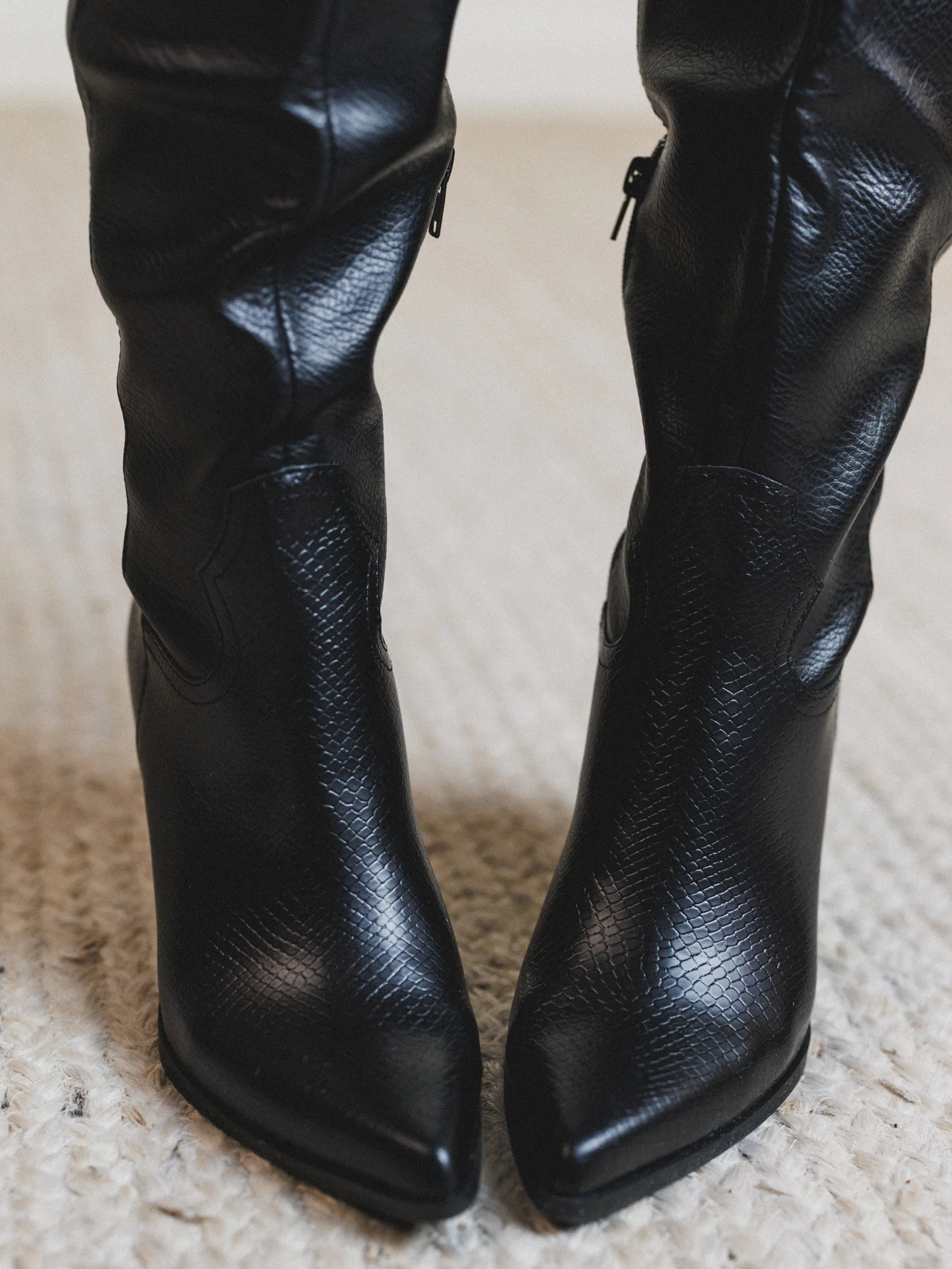Barcelona Tall Boot - Black - Image 3