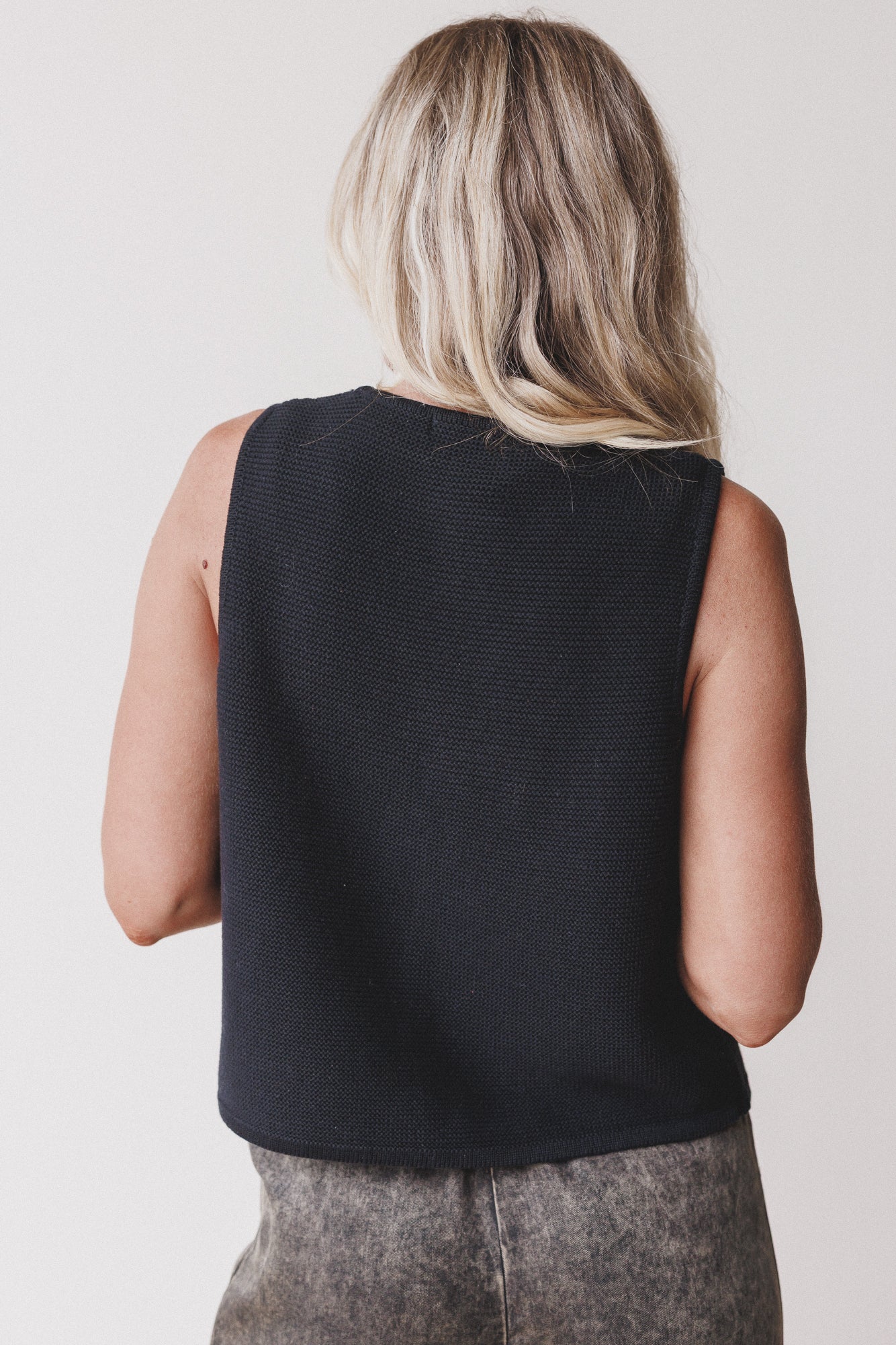 Bare Drift Sweater Vest - Black - Image 5