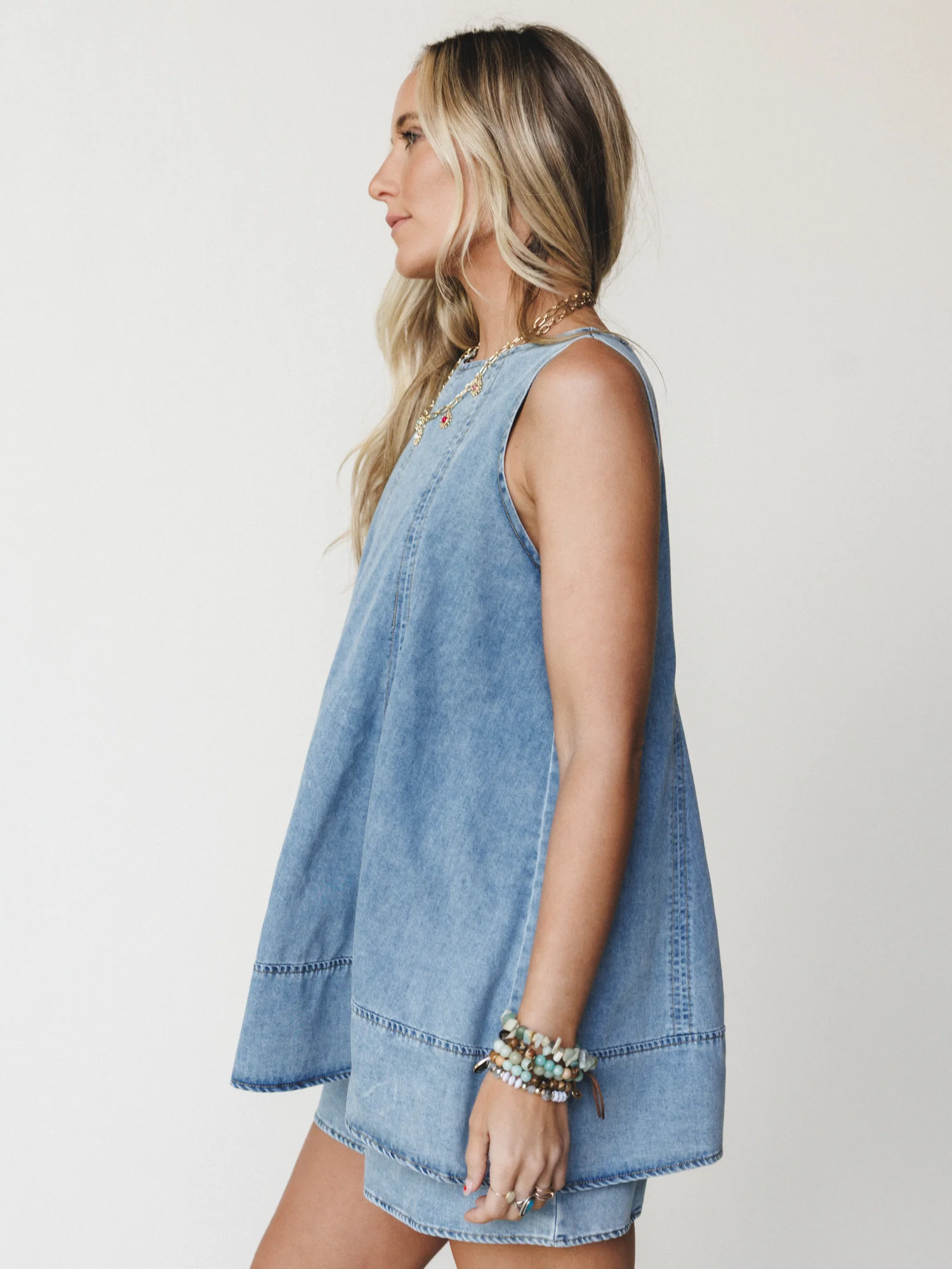 Beat Goes On Romper - Chambray - Image 4