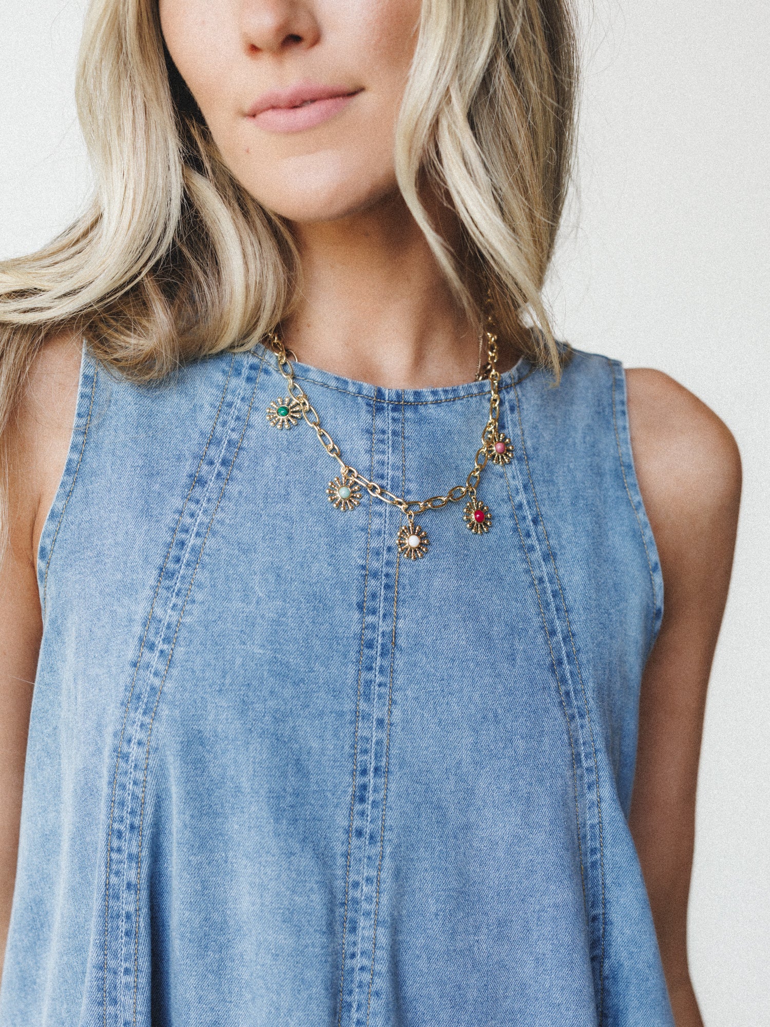 Beat Goes On Romper - Chambray - Image 5