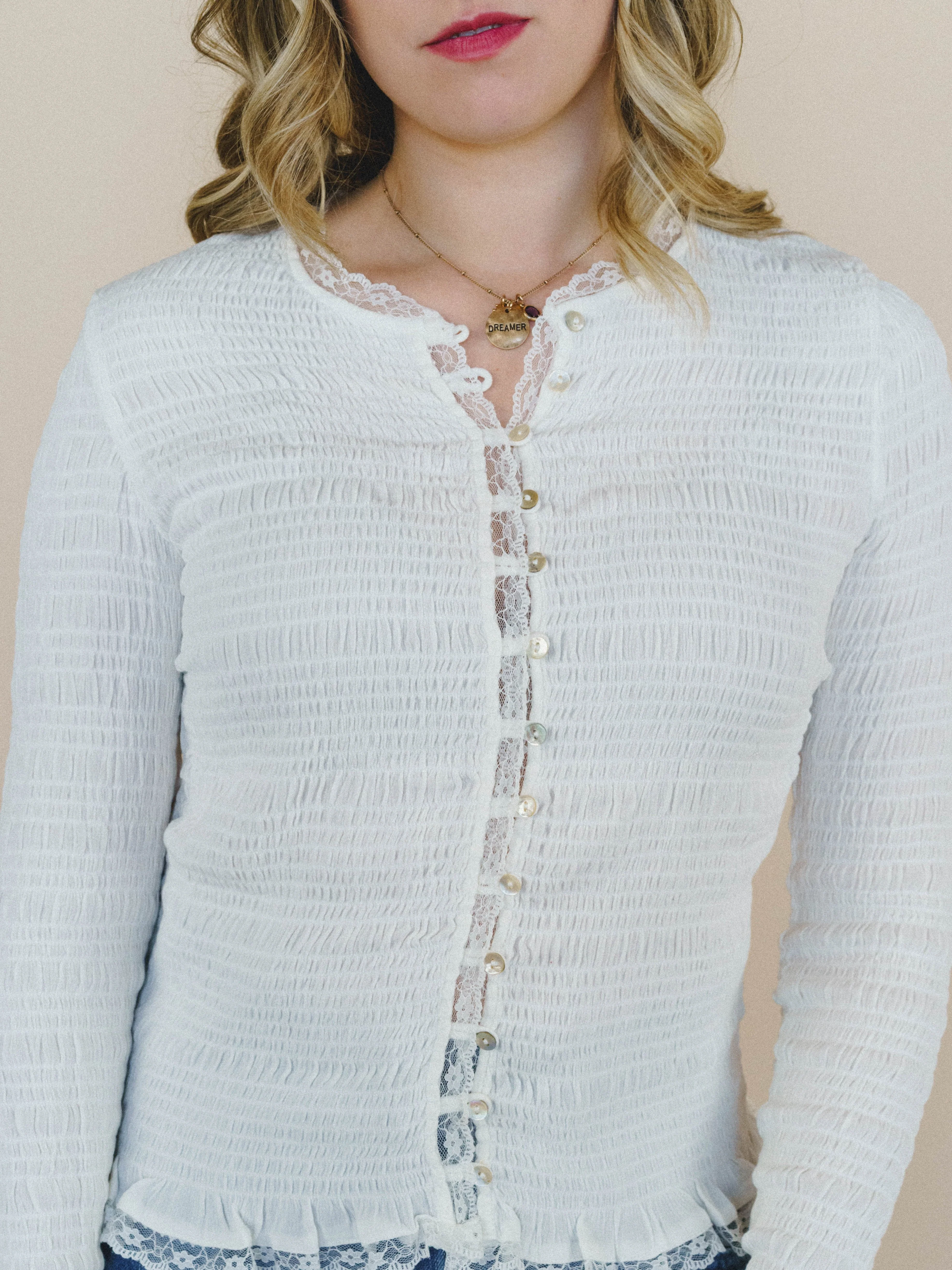 Betty Lou Blouse - Off White - Image 4
