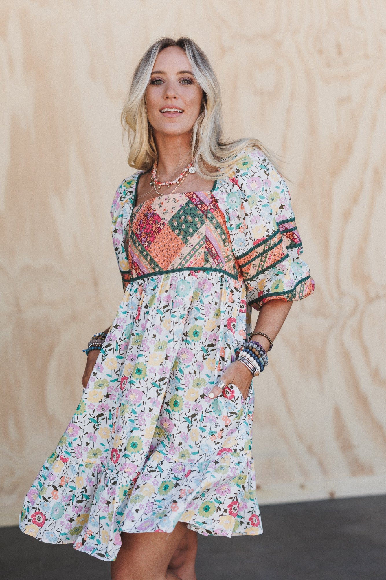 Beyond Boundaries Floral Dress - White - Image 4
