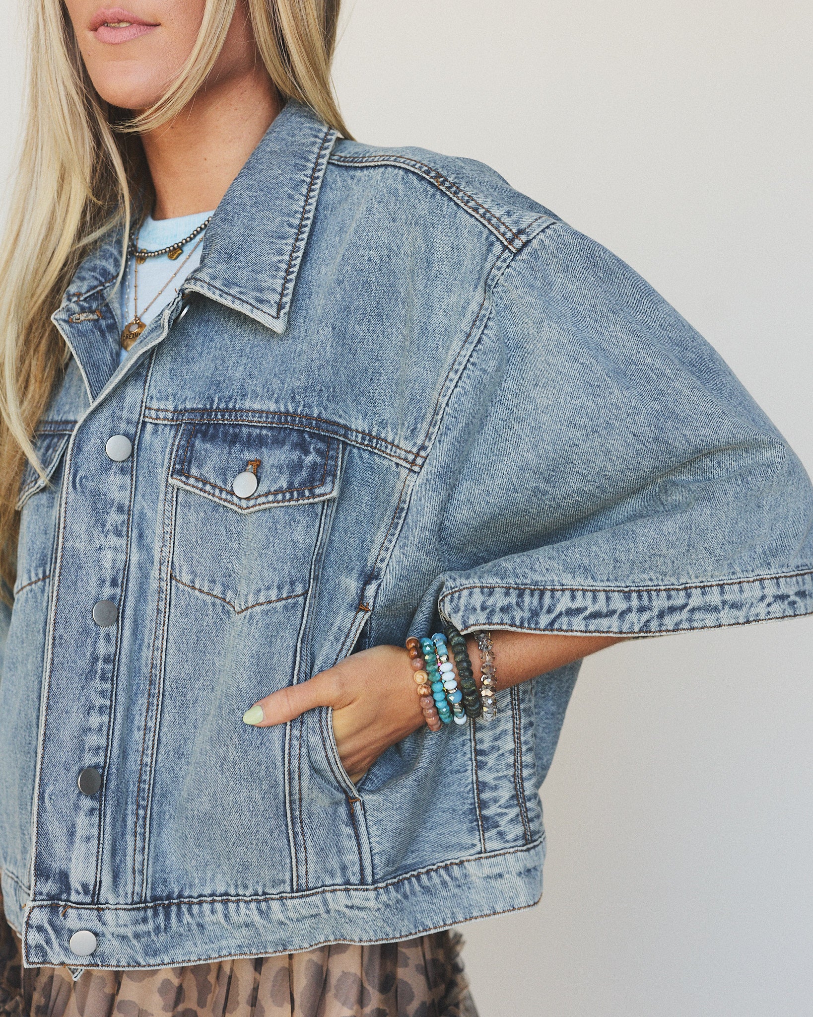 Beyond The Cape Denim Jacket - Denim - Image 4