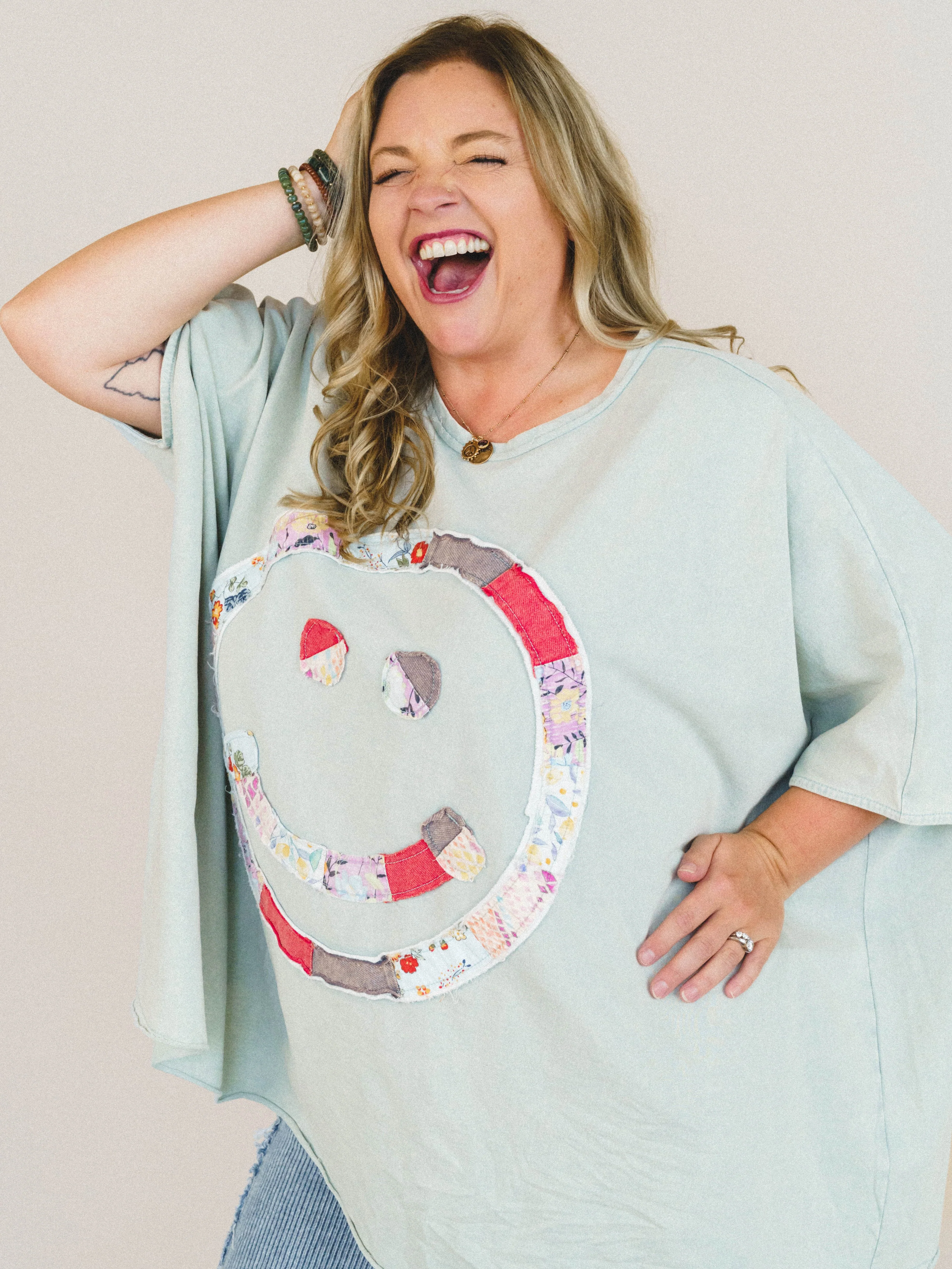 Big Smiles Tee - Sage - Image 5