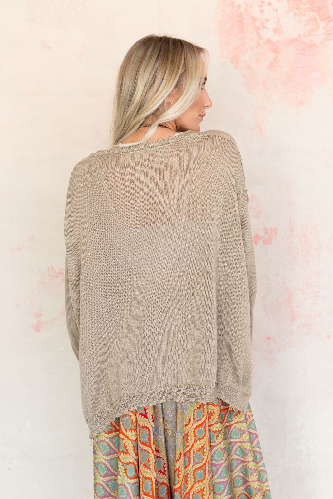 Billowy Day Sweater - Taupe - Image 4