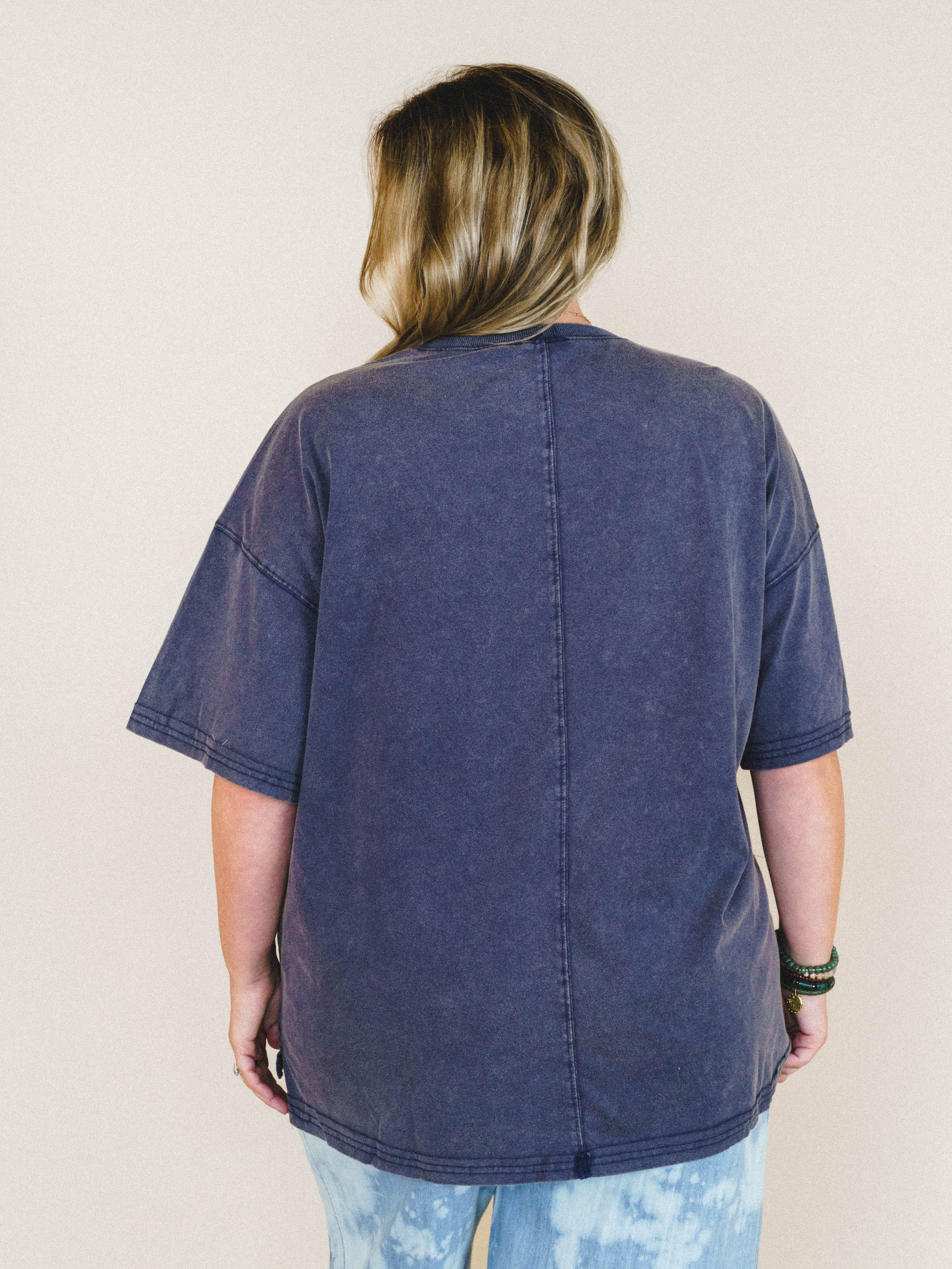 Bird Song Tee - Ash Navy - Image 2