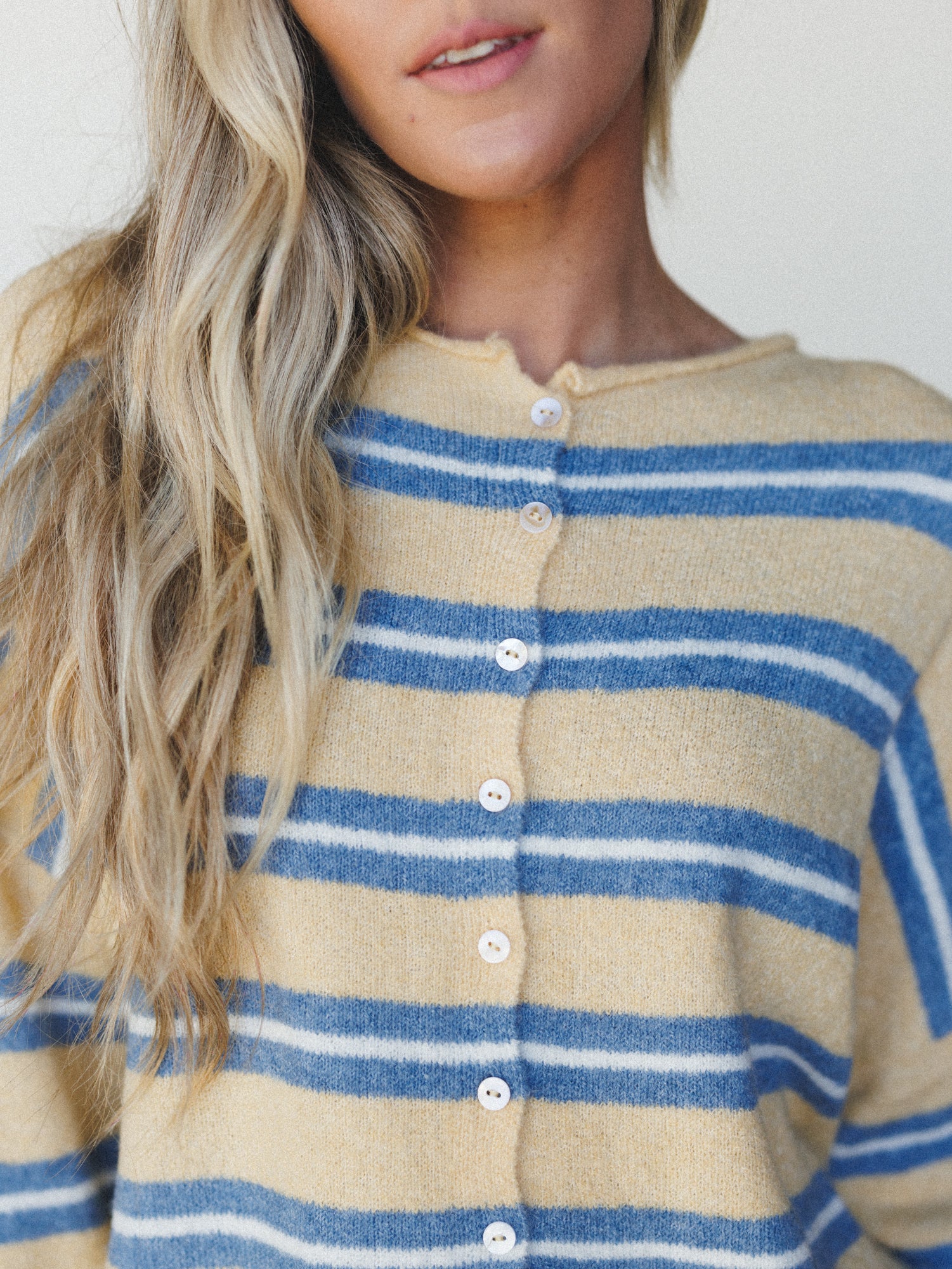 Birdie Button Down Cardigan - Honey - Image 3