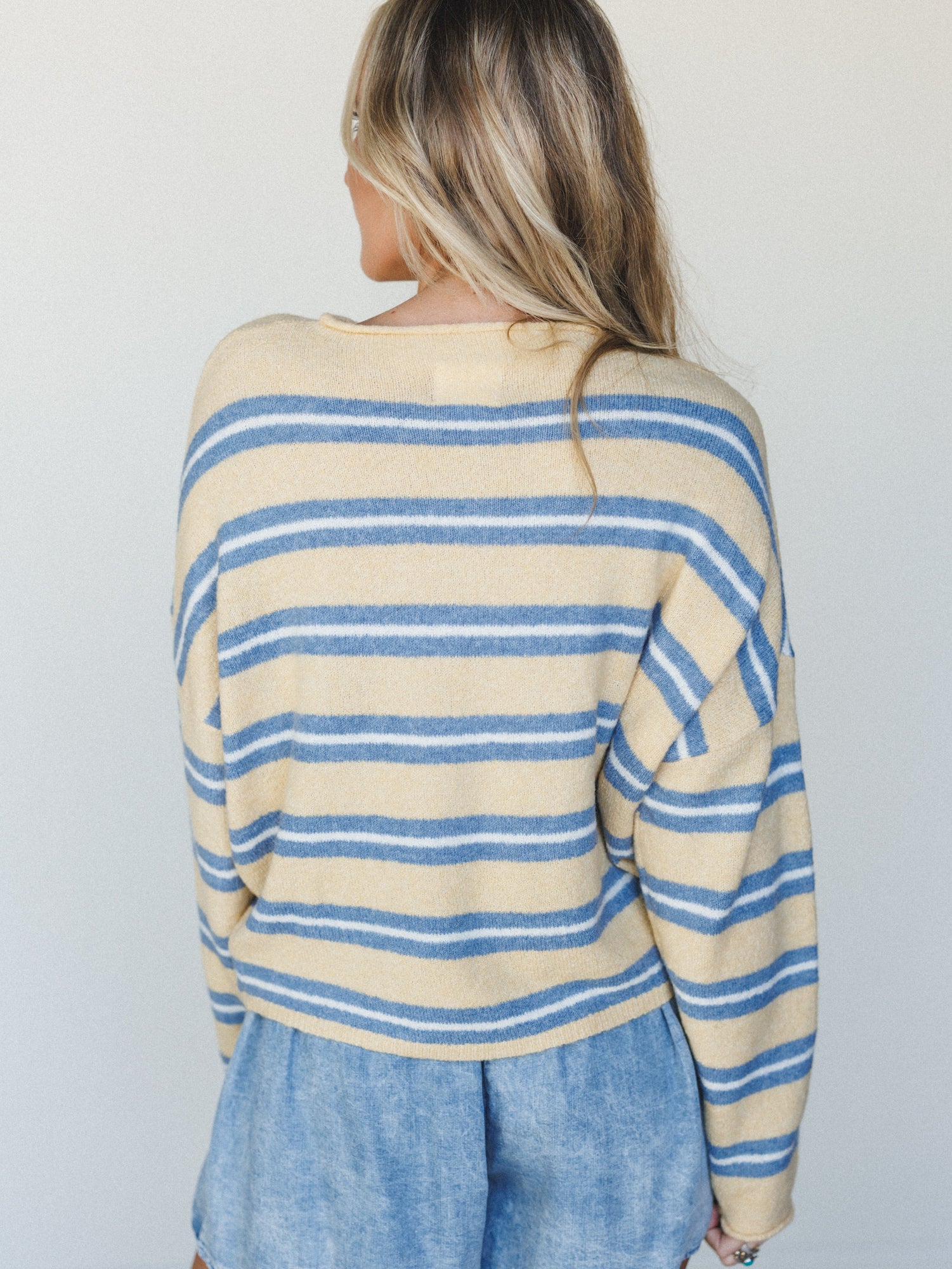 Birdie Button Down Cardigan - Honey - Image 5