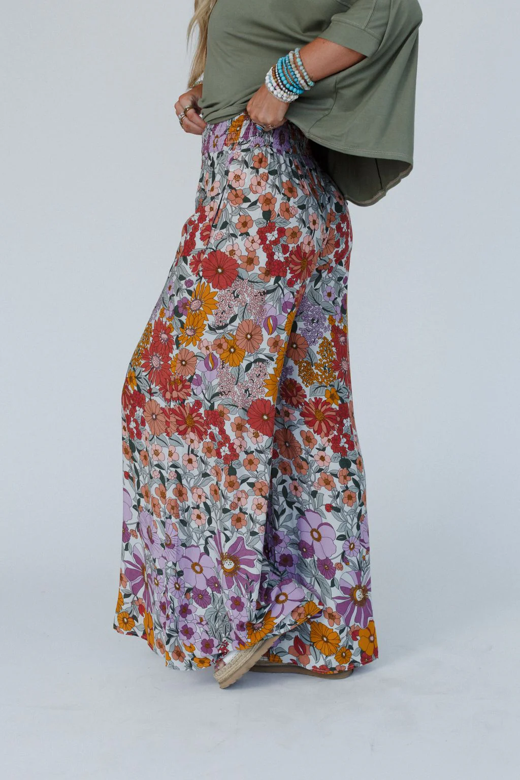Blissful Burst Floral Pants - Purple - Image 9