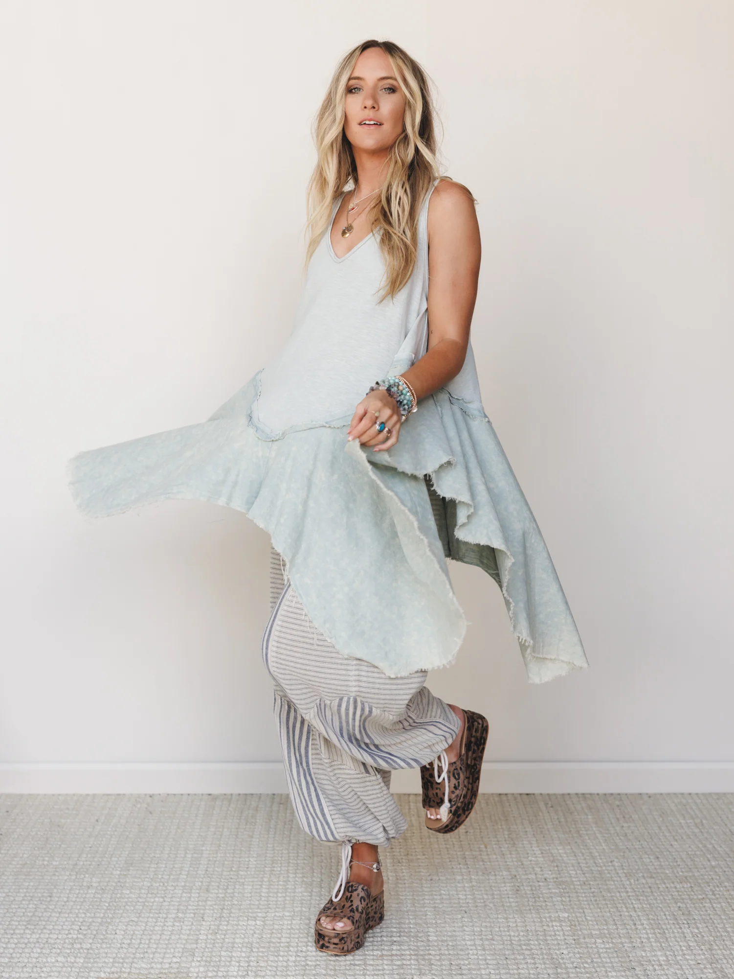 Bloom Basket Top - Blue