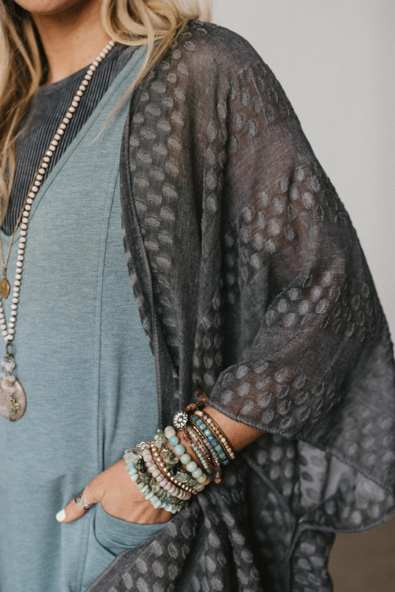 Boheme Breeze Kimono - Black - Image 2