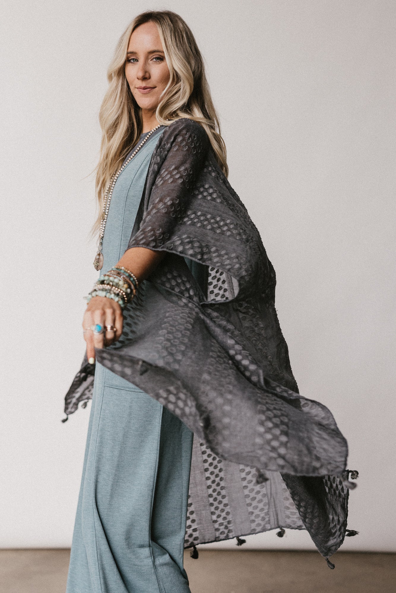 Boheme Breeze Kimono - Black - Image 3