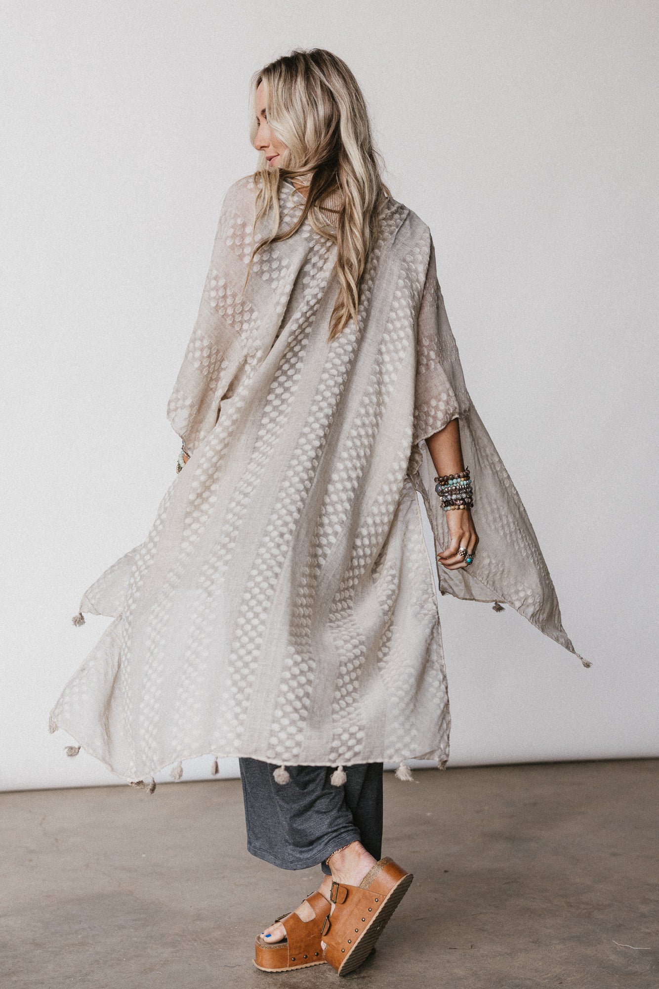 Boheme Breeze Kimono - Taupe - Pre Order - Image 2