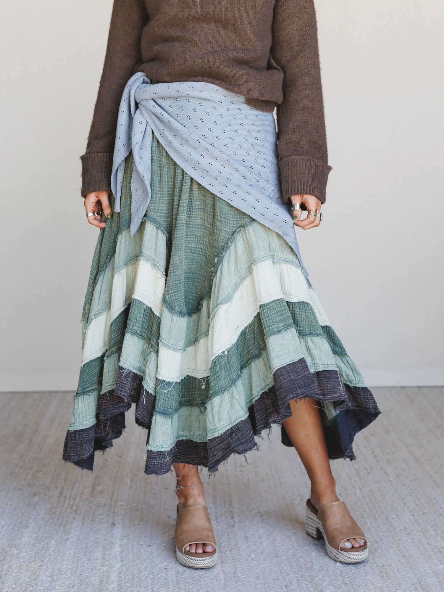 Bohemia Bloom Skirt - Sage - Image 3