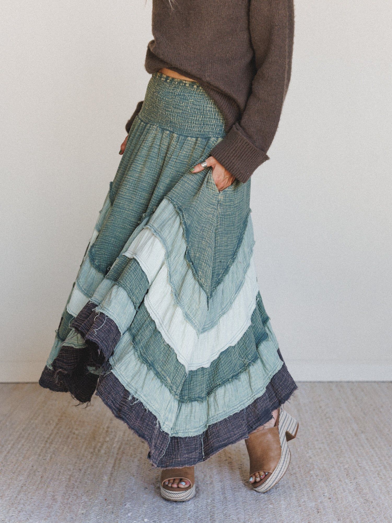 Bohemia Bloom Skirt - Sage - Image 4