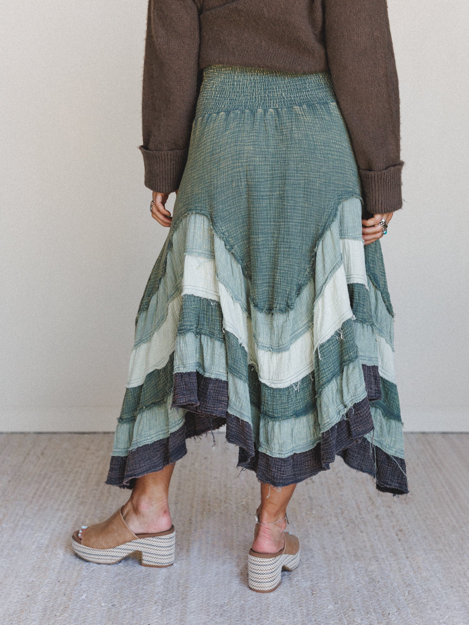 Bohemia Bloom Skirt - Sage - Image 6