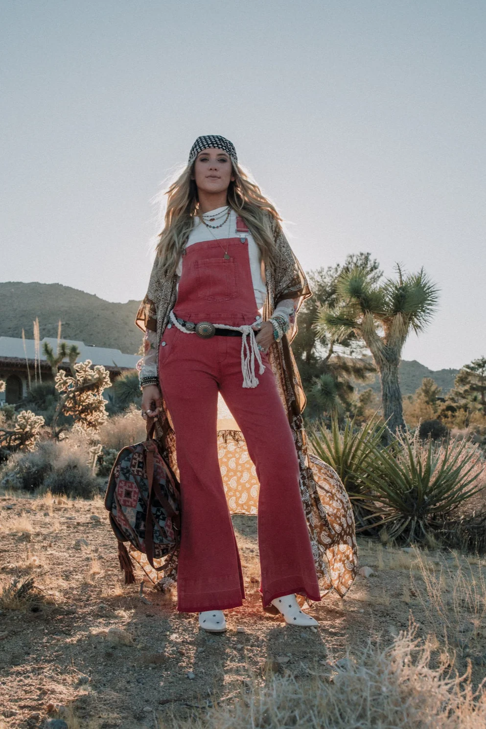 Bohemian Bordeaux Backpack - Red - Image 6