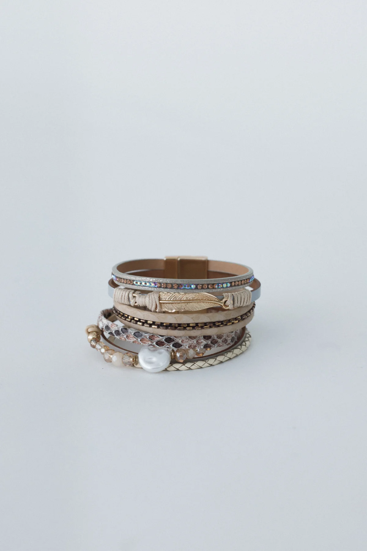 Bohemian Goddess Charmed Bracelet - Beige - Image 2