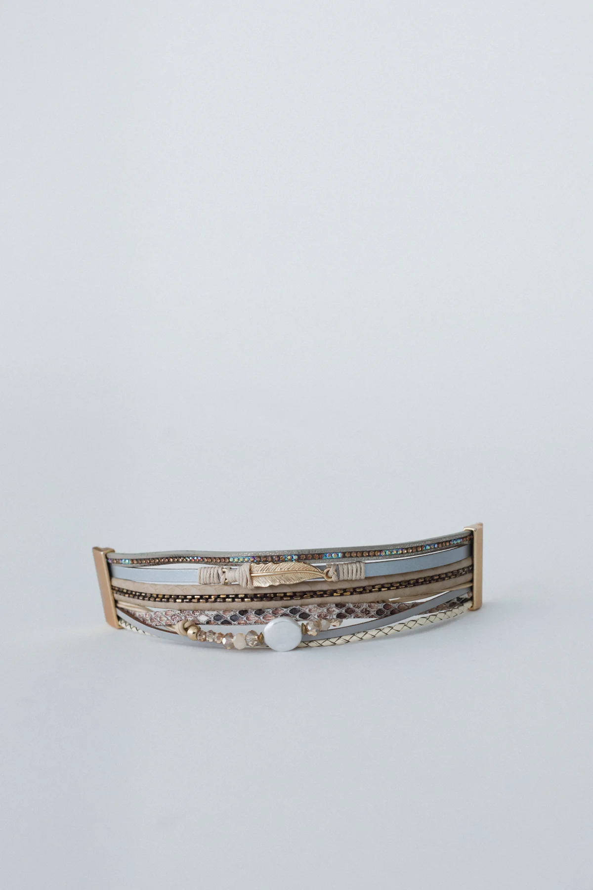 Bohemian Goddess Charmed Bracelet - Beige - Image 3