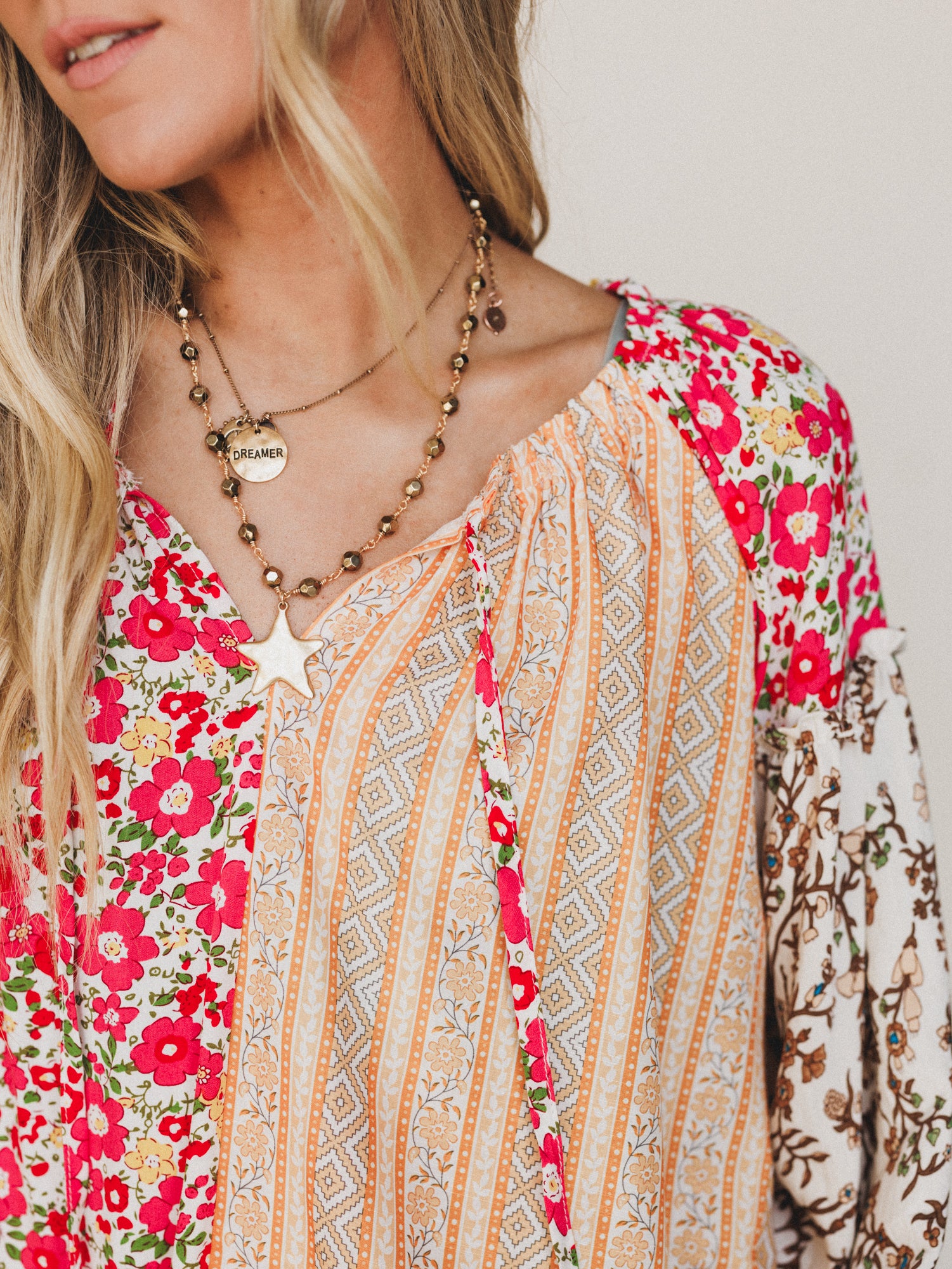 Bohemian Lullabies Blouse - Coral - Image 4
