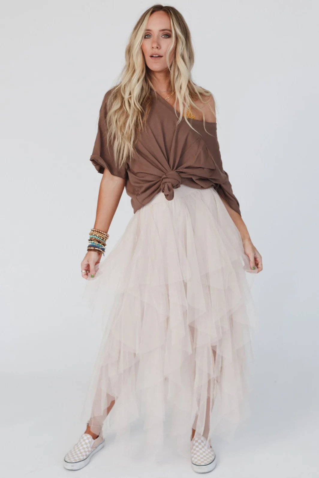 Boho Ballerina Skirt - Nude - Image 2