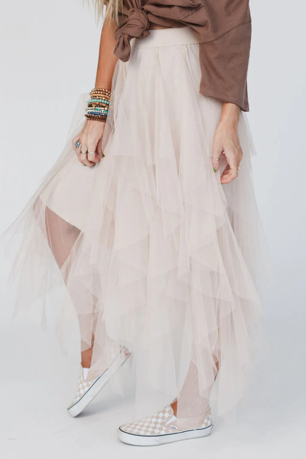 Boho Ballerina Skirt - Nude - Image 4