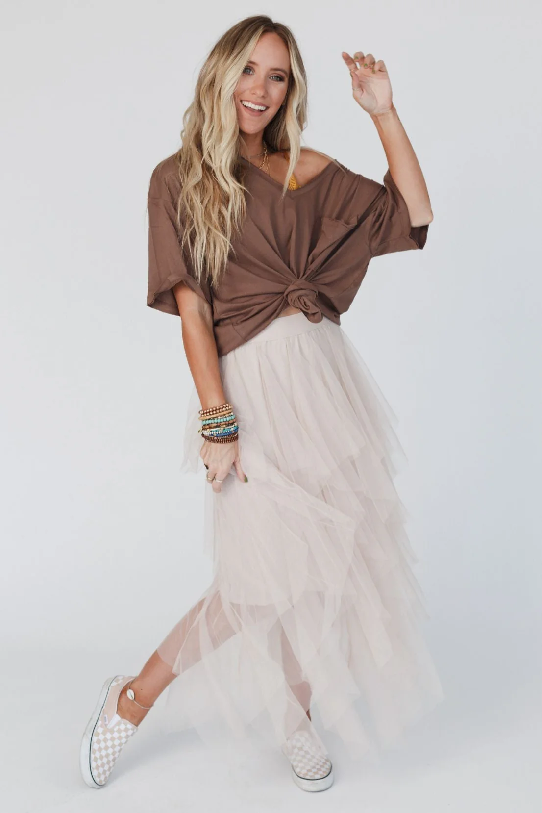 Boho Ballerina Skirt - Nude - Image 6