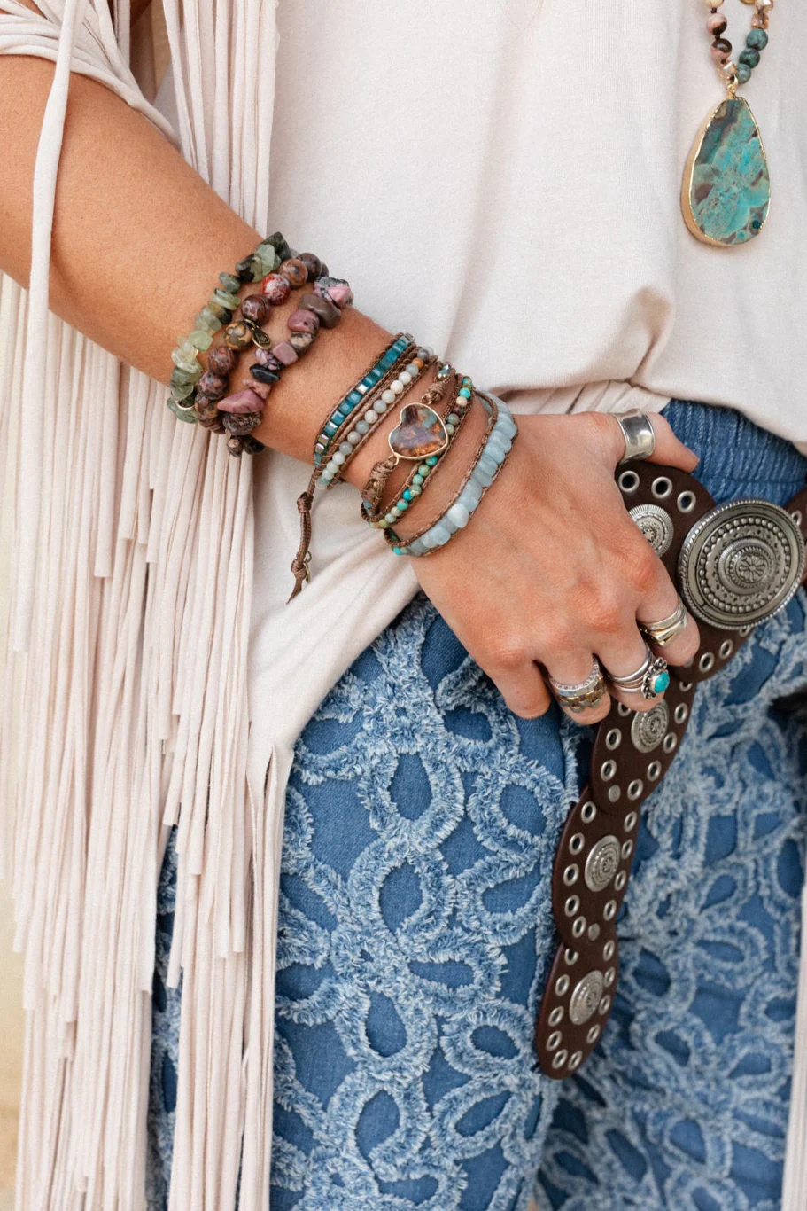 Bound By Love Wrap Bracelet - Multi - Image 4