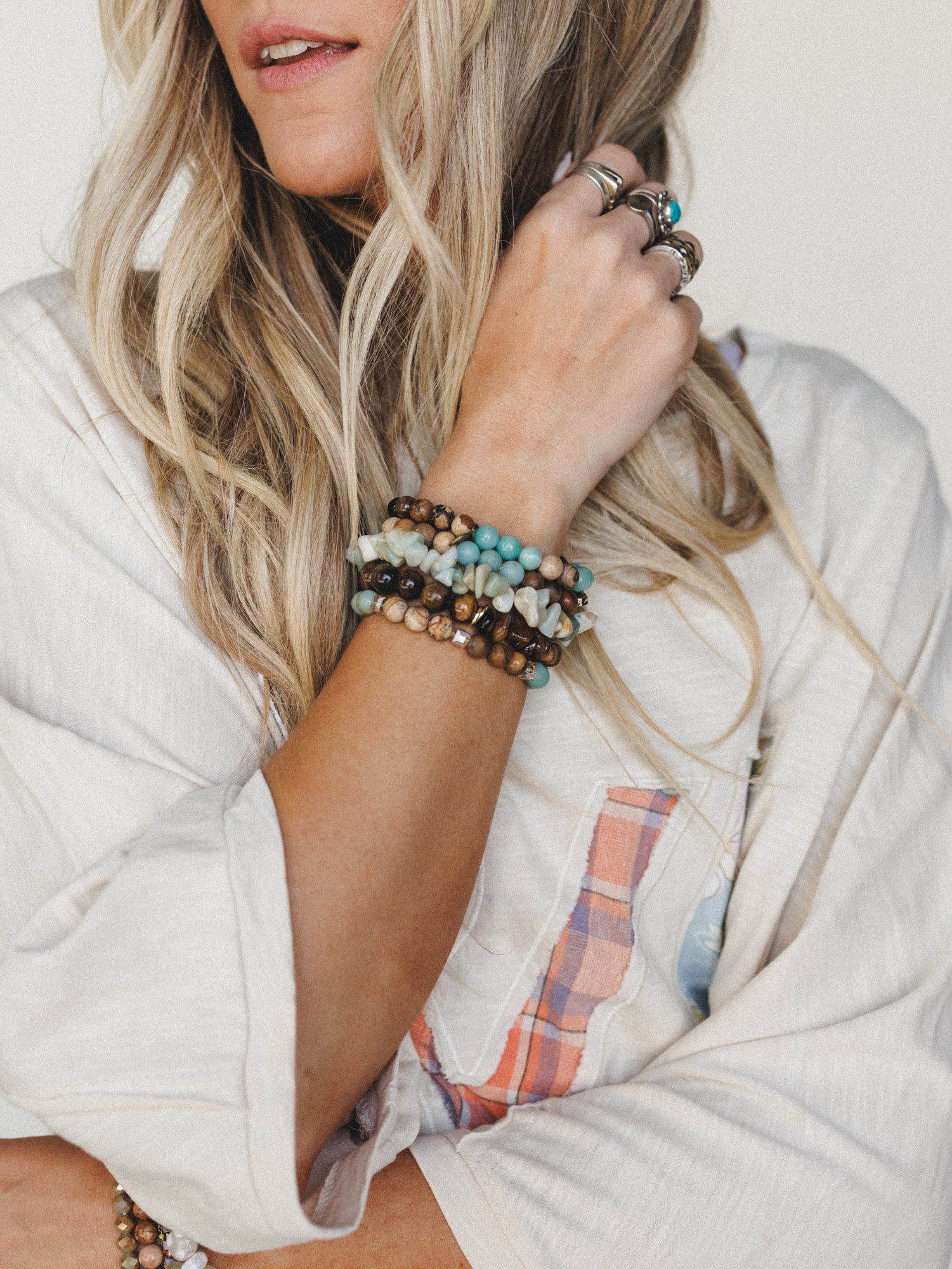 Izzy Bracelet Set - Blue - Image 2