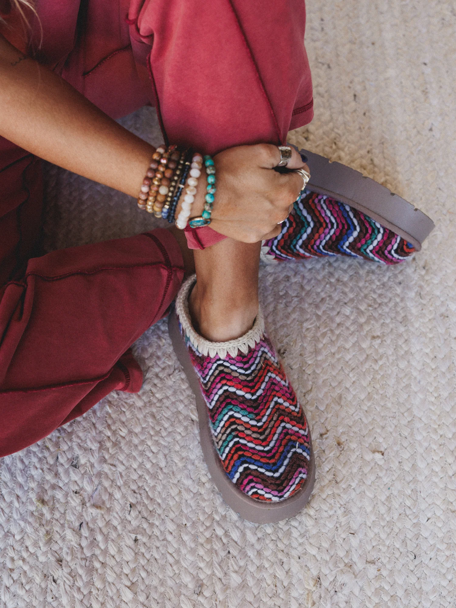 Brandi Cozy Mule Slip On Shoes - Multi