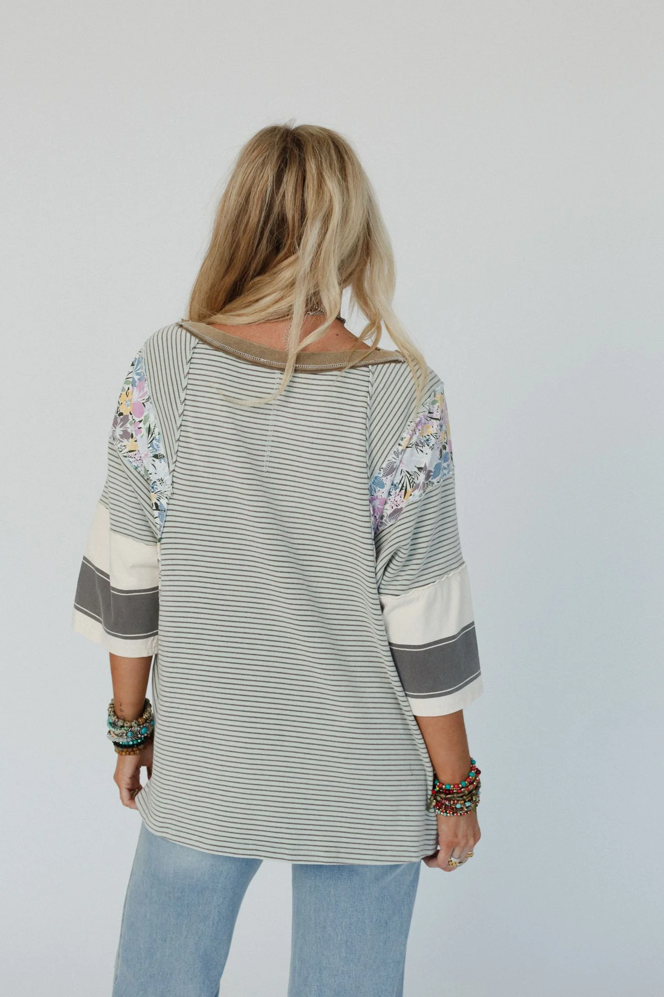 Britt Patchwork Top - Mint - Image 5